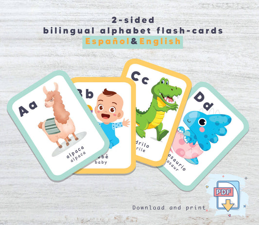 Free ABC Bilingual Cards