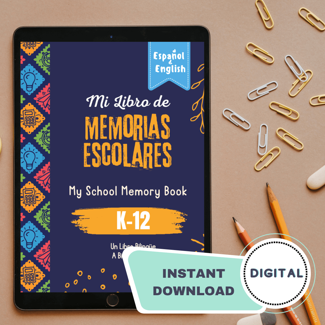 Mi Libro de Memorias Escolares: My School Memory Book - Digital version