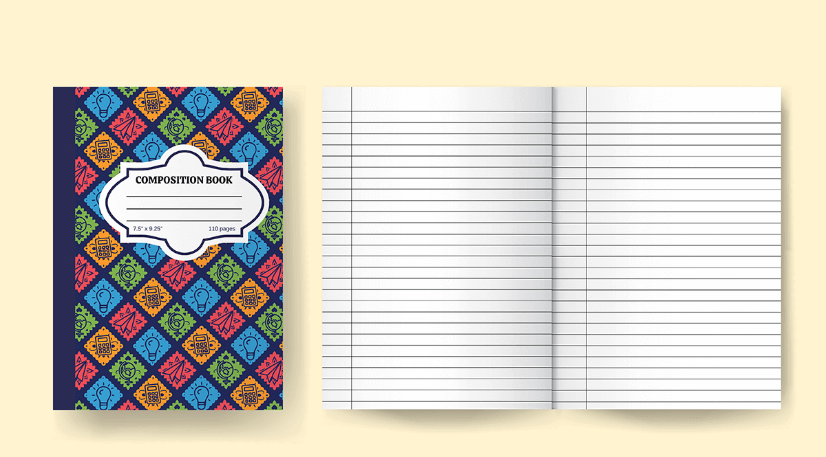 Mexican Folk Art Composition Notebook