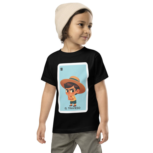 El Travieso Loteria Card - Toddler Short Sleeve Tee