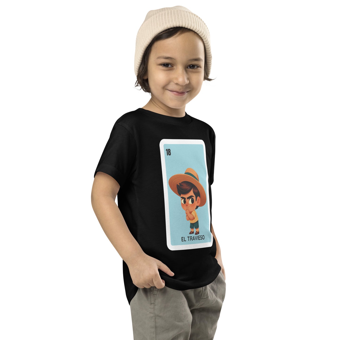 El Travieso Loteria Card - Toddler Short Sleeve Tee