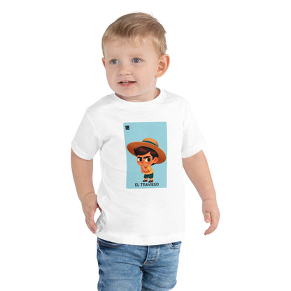 El Travieso Loteria Card - Toddler Short Sleeve Tee