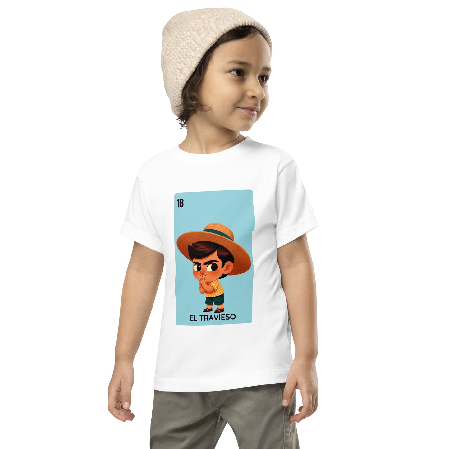 El Travieso Loteria Card - Toddler Short Sleeve Tee