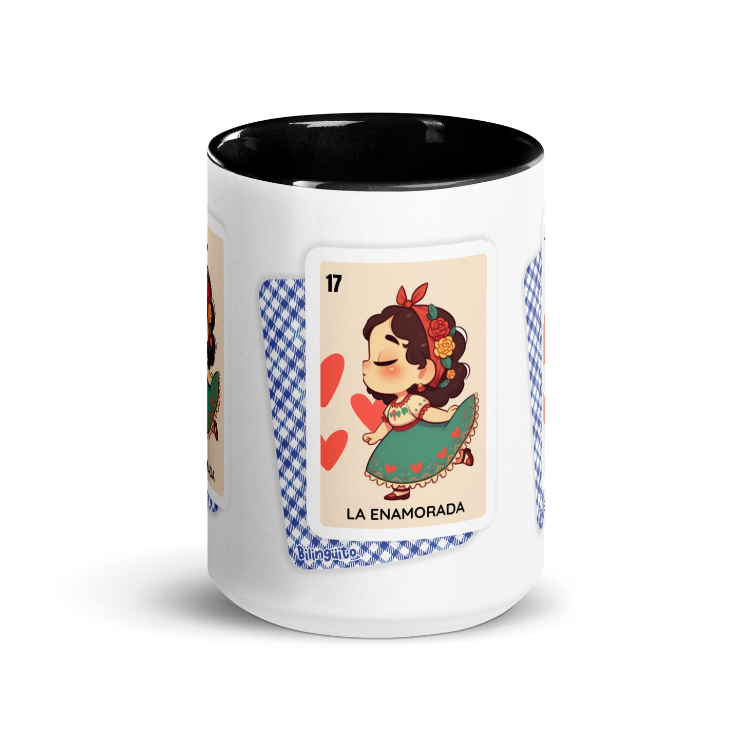 La Enamorada Loteria Card - Mug with Color Inside