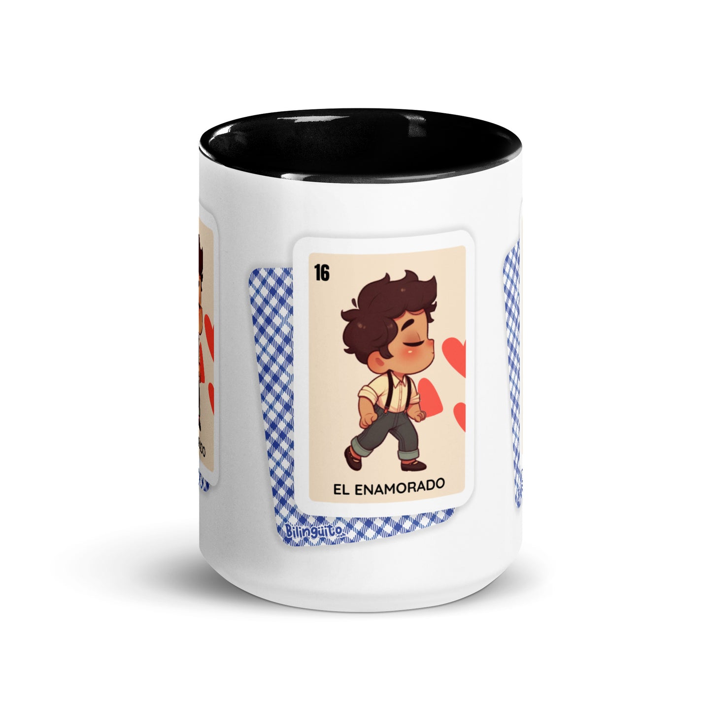 El Enamorado Loteria Card - Mug with Color Inside