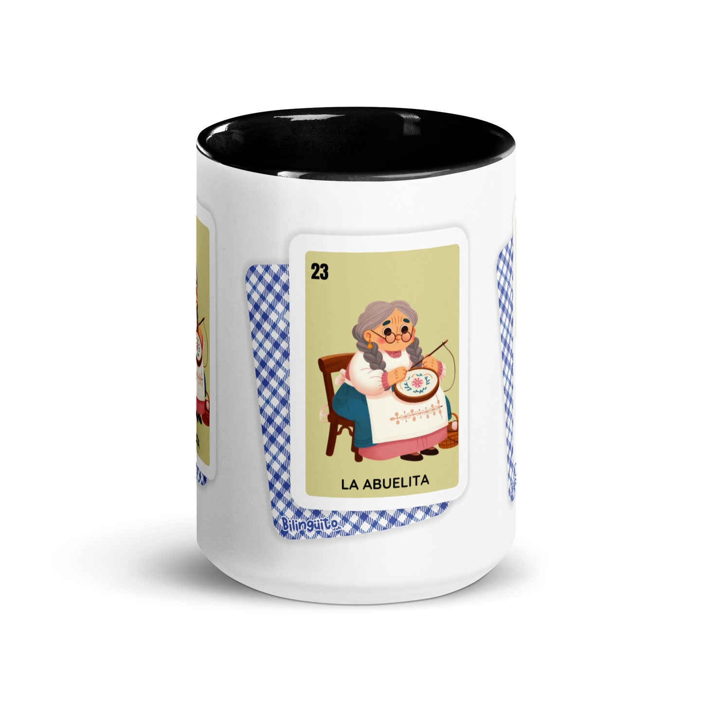 La Abuelita Loteria Card - Mug with Color Inside