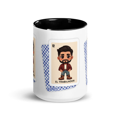 El Trabajador Loteria Card - Mug with Color Inside