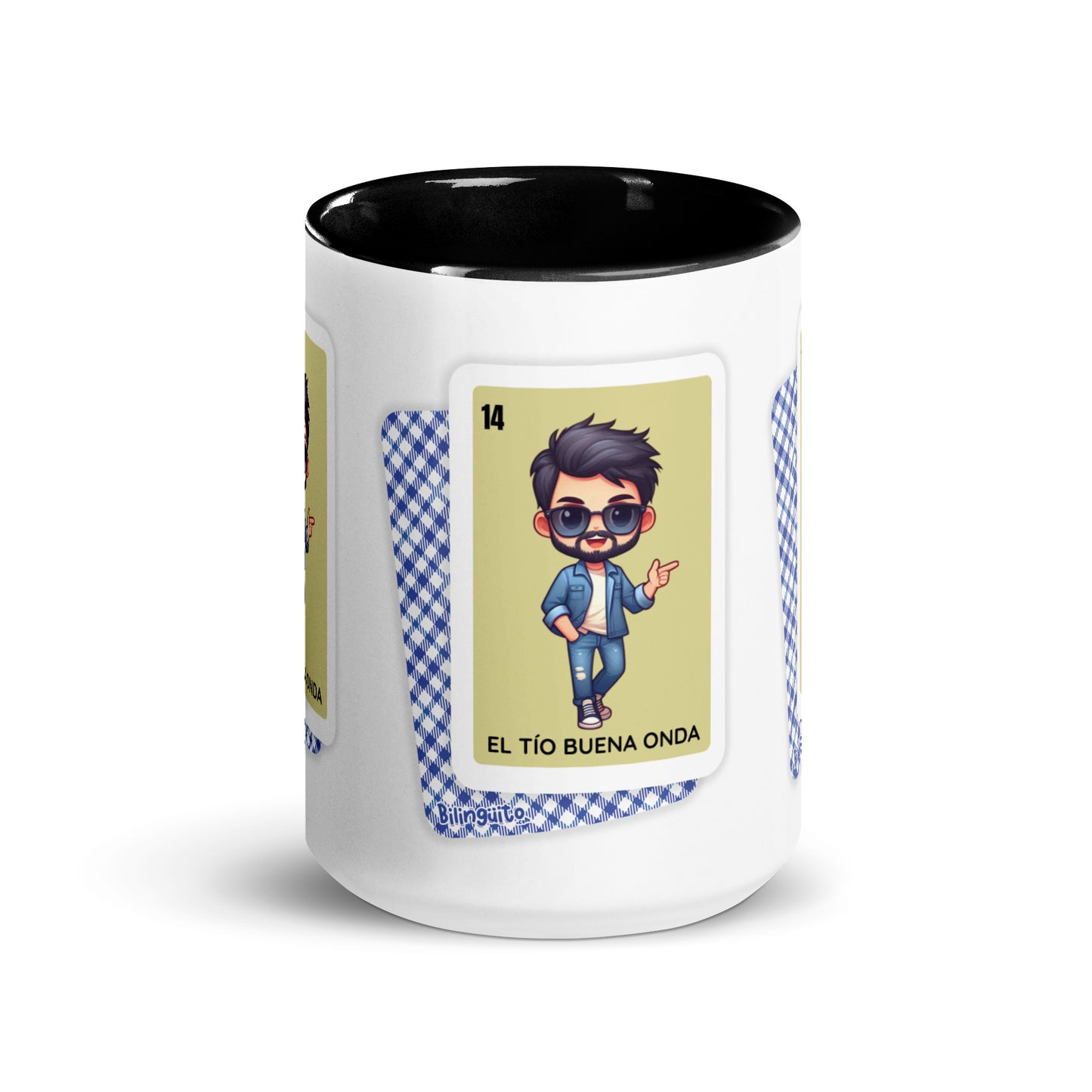 El Tío Buena Onda Loteria CardMug with Color Inside