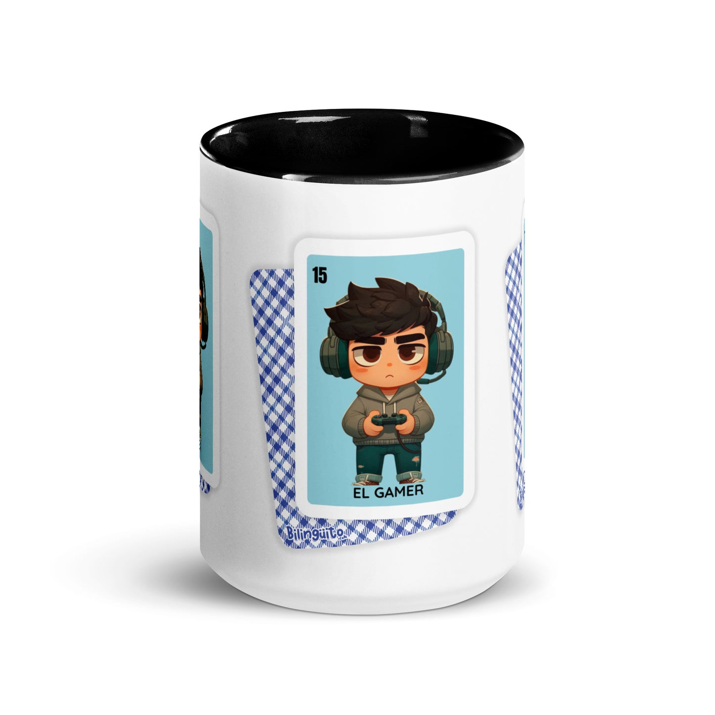 El Gamer Loteria Card - Mug with Color Inside