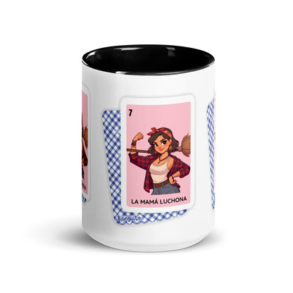 La Mamá Luchona Loteria Card - Mug with Color Inside