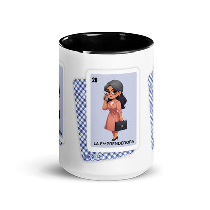 La Emprendedora Loteria Card - Mug with Color Inside