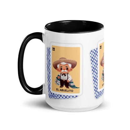 El Abuelito Loteria Card - Mug with Color Inside