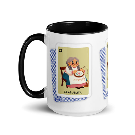 La Abuelita Loteria Card - Mug with Color Inside