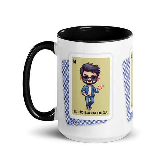 El Tío Buena Onda Loteria CardMug with Color Inside