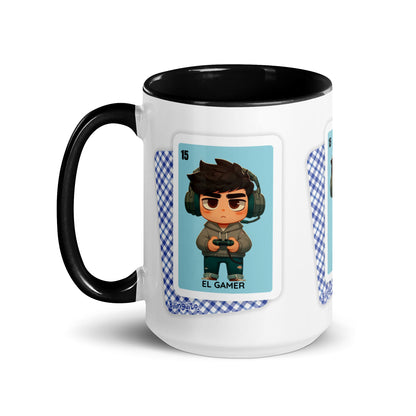 El Gamer Loteria Card - Mug with Color Inside