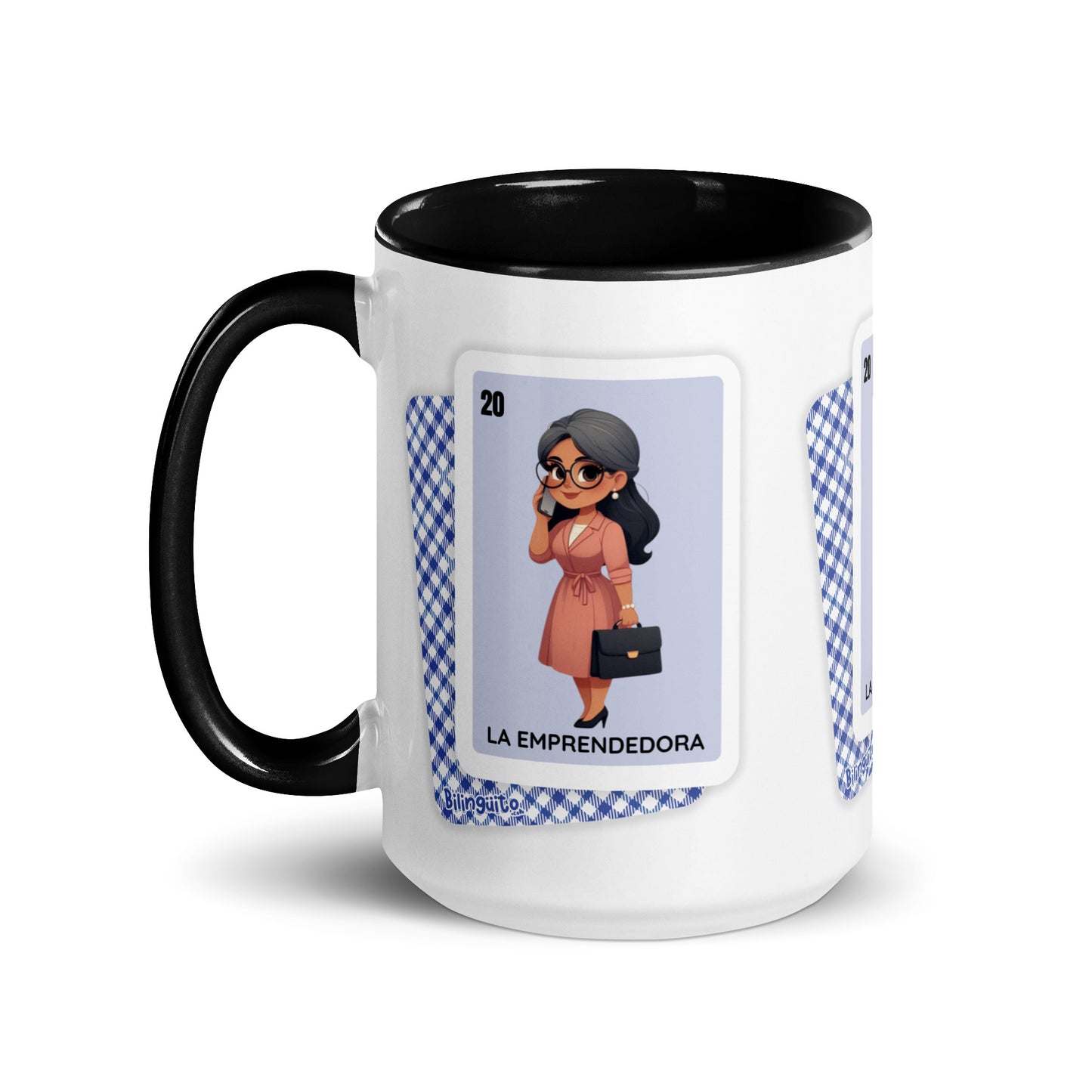 La Emprendedora Loteria Card - Mug with Color Inside