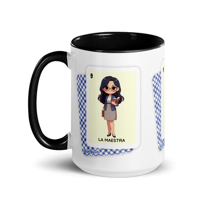 La Maestra Loteria Card - Mug with Color Inside