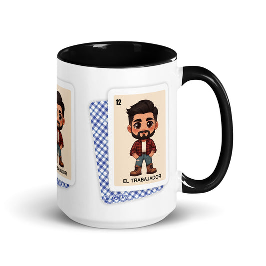 El Trabajador Loteria Card - Mug with Color Inside