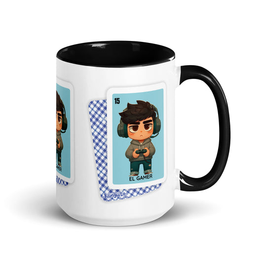 El Gamer Loteria Card - Mug with Color Inside