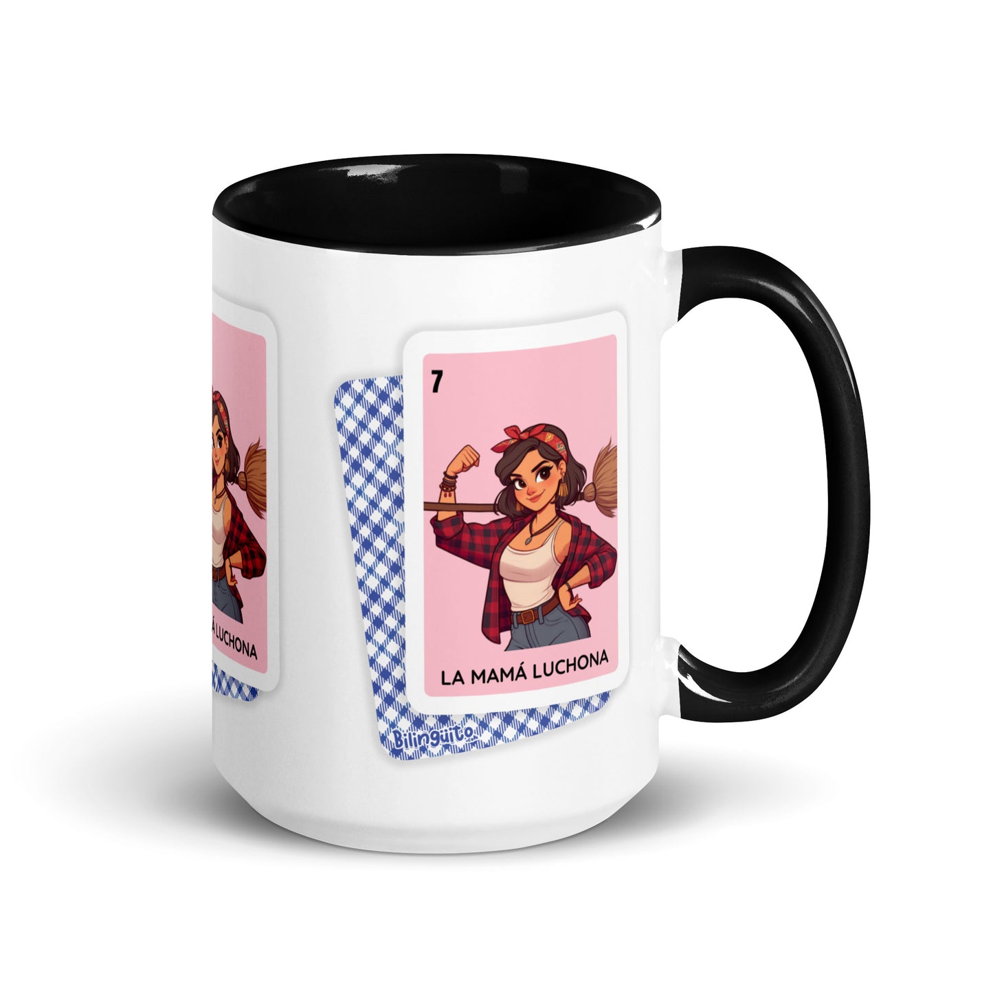 La Mamá Luchona Loteria Card - Mug with Color Inside