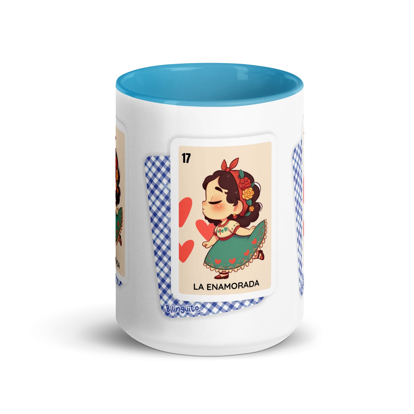 La Enamorada Loteria Card - Mug with Color Inside