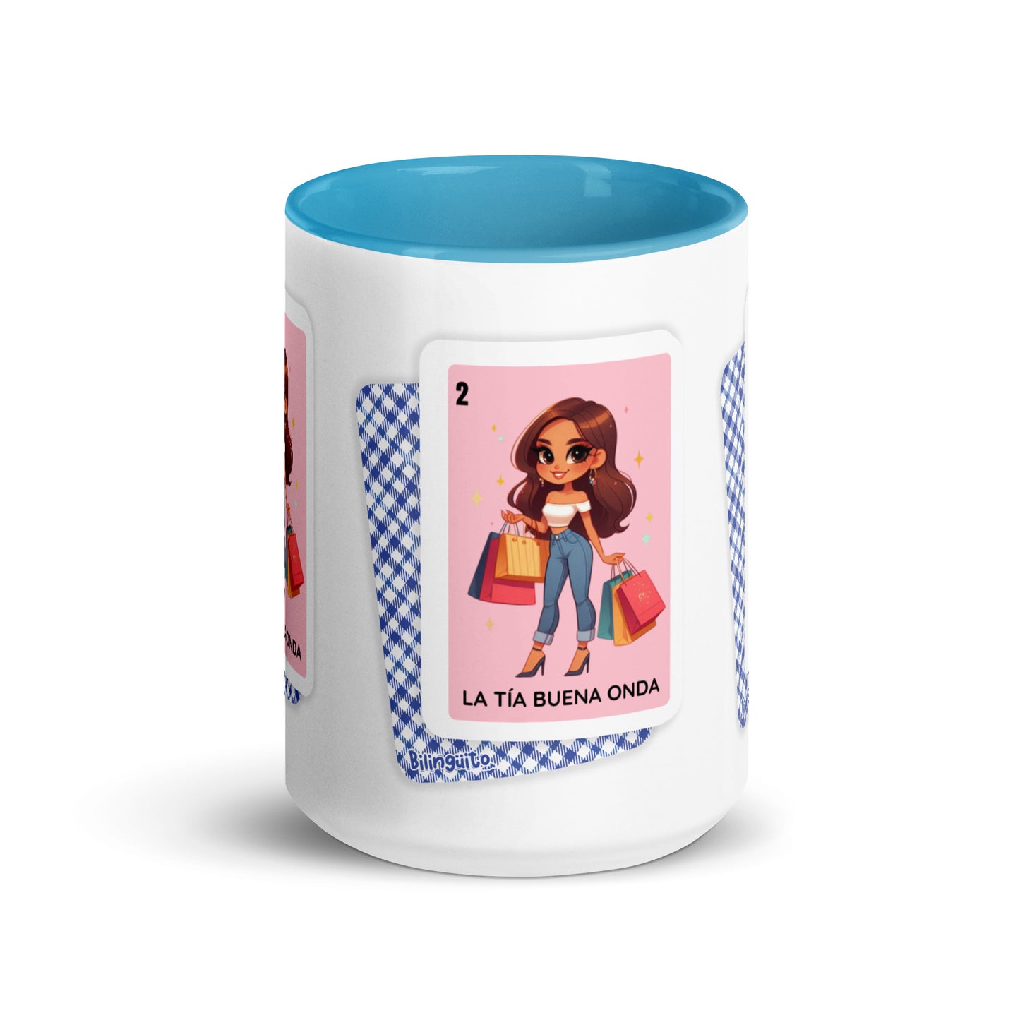 La Tía Buena Onda Loteria Card- Mug with Color Inside