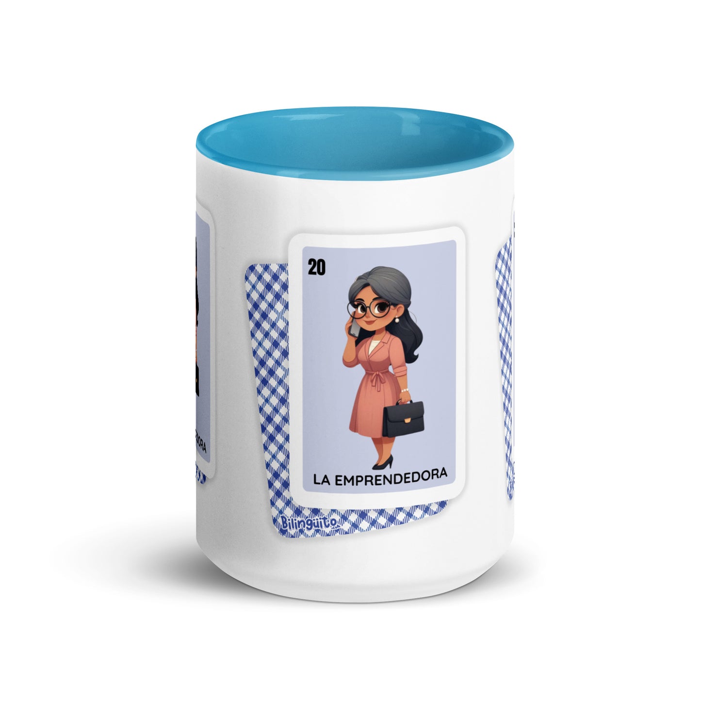 La Emprendedora Loteria Card - Mug with Color Inside