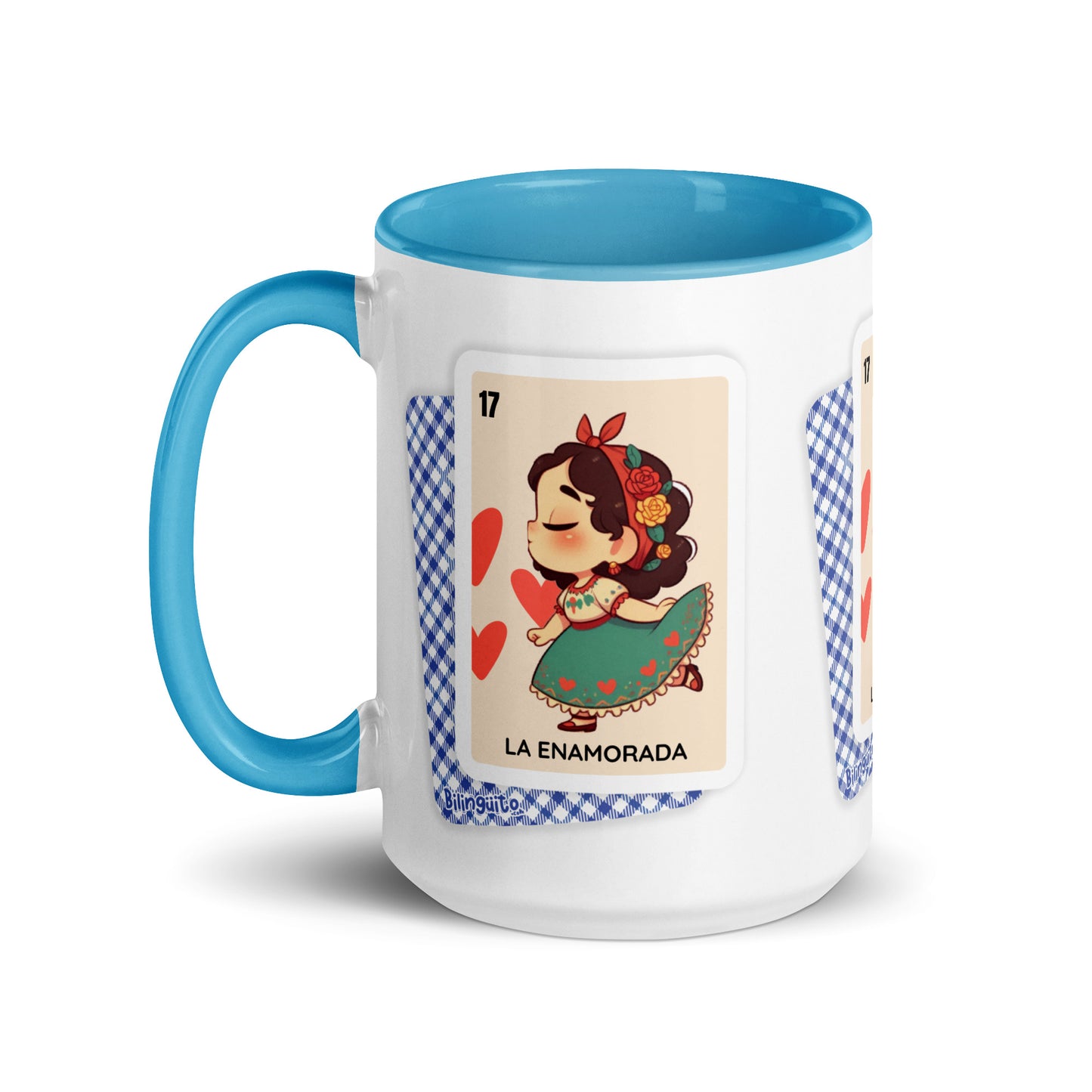 La Enamorada Loteria Card - Mug with Color Inside