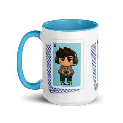 El Gamer Loteria Card - Mug with Color Inside