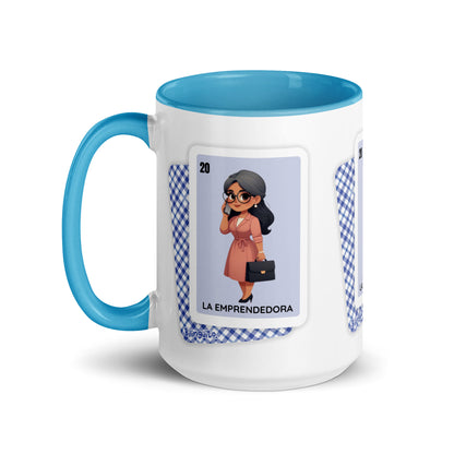 La Emprendedora Loteria Card - Mug with Color Inside