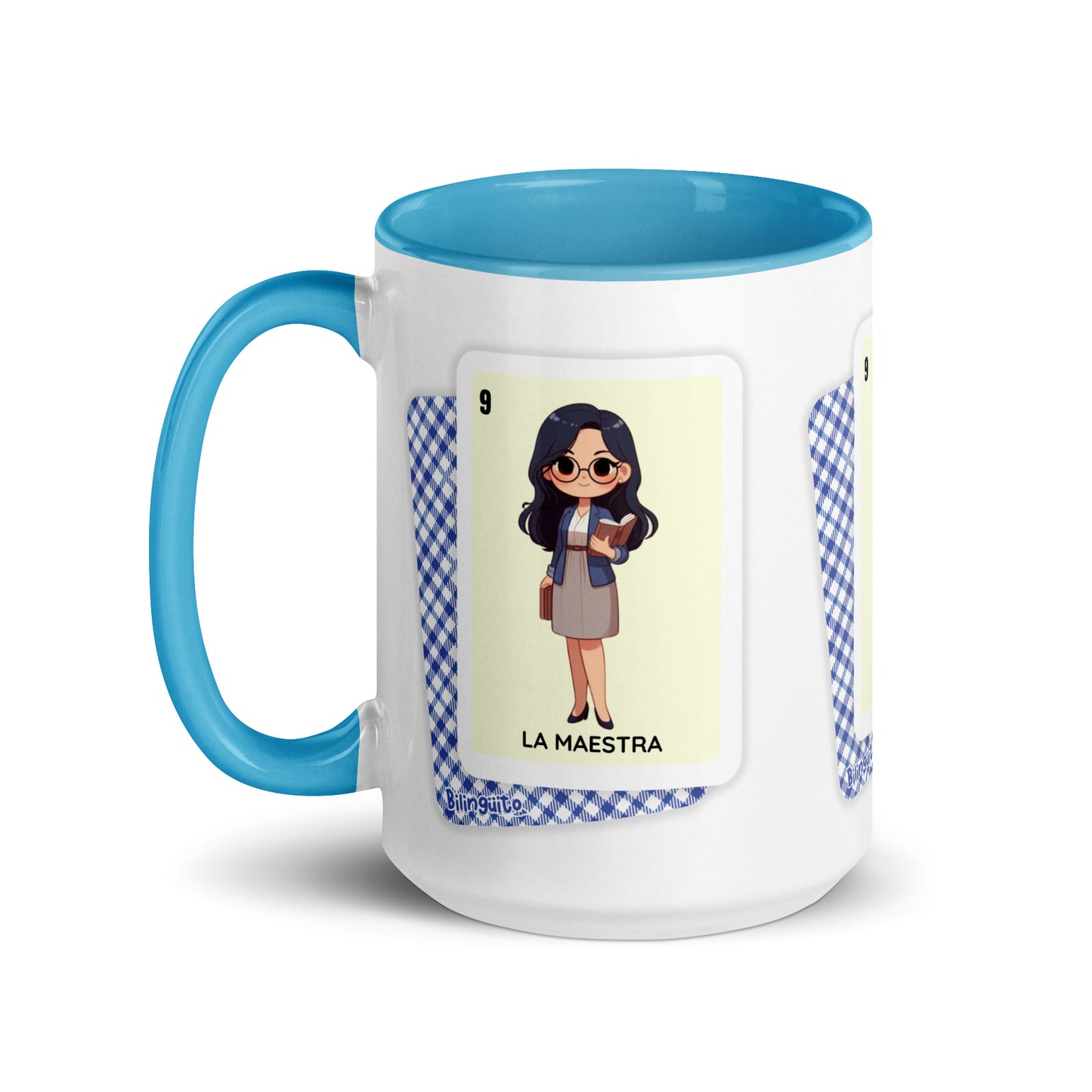 La Maestra Loteria Card - Mug with Color Inside