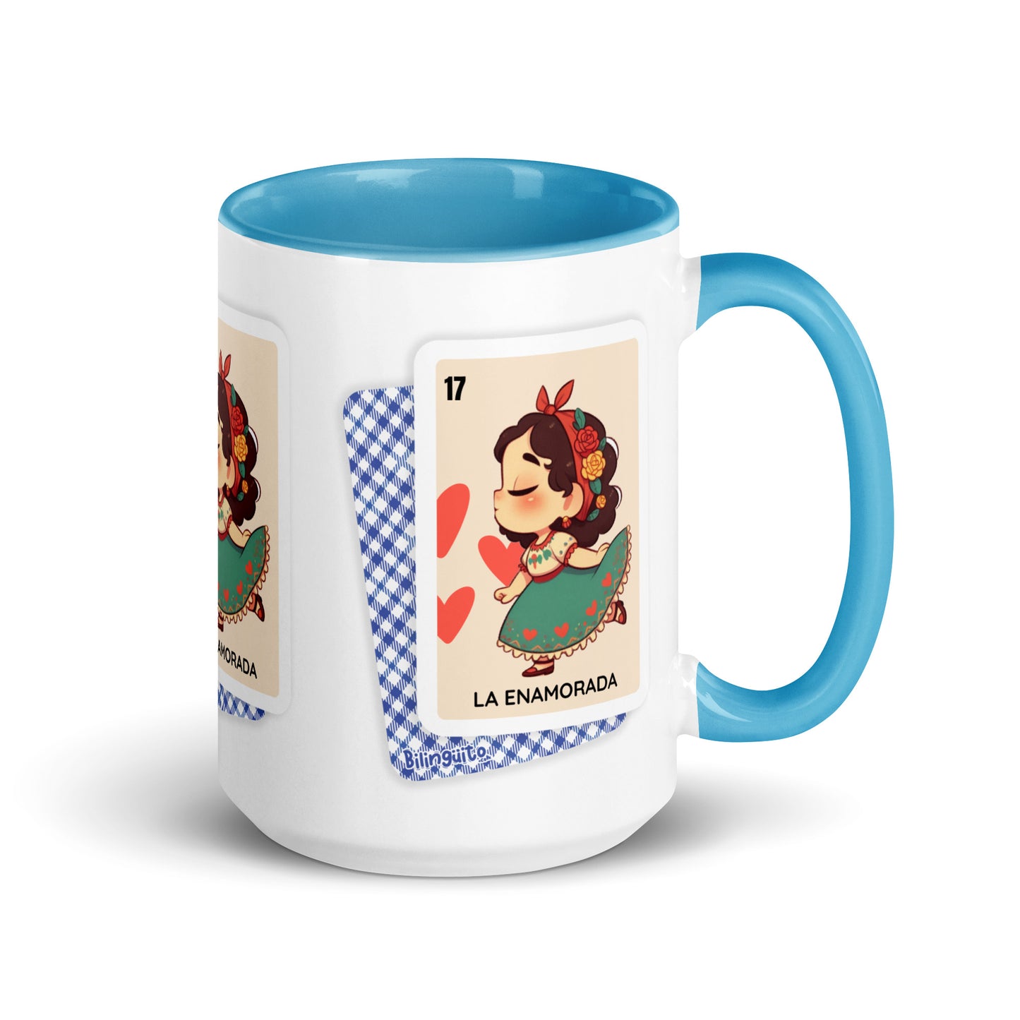 La Enamorada Loteria Card - Mug with Color Inside