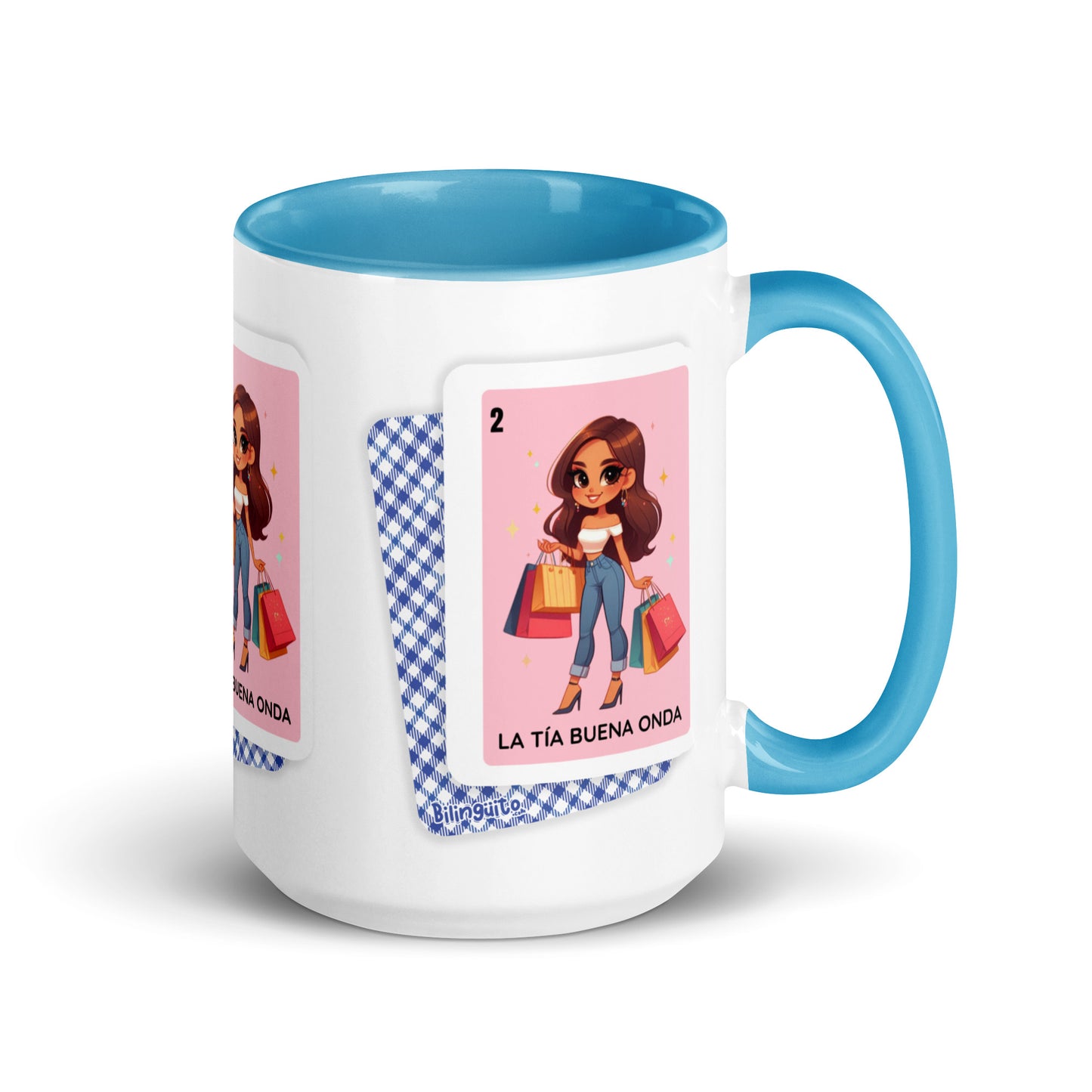 La Tía Buena Onda Loteria Card- Mug with Color Inside