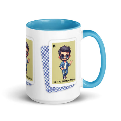 El Tío Buena Onda Loteria CardMug with Color Inside