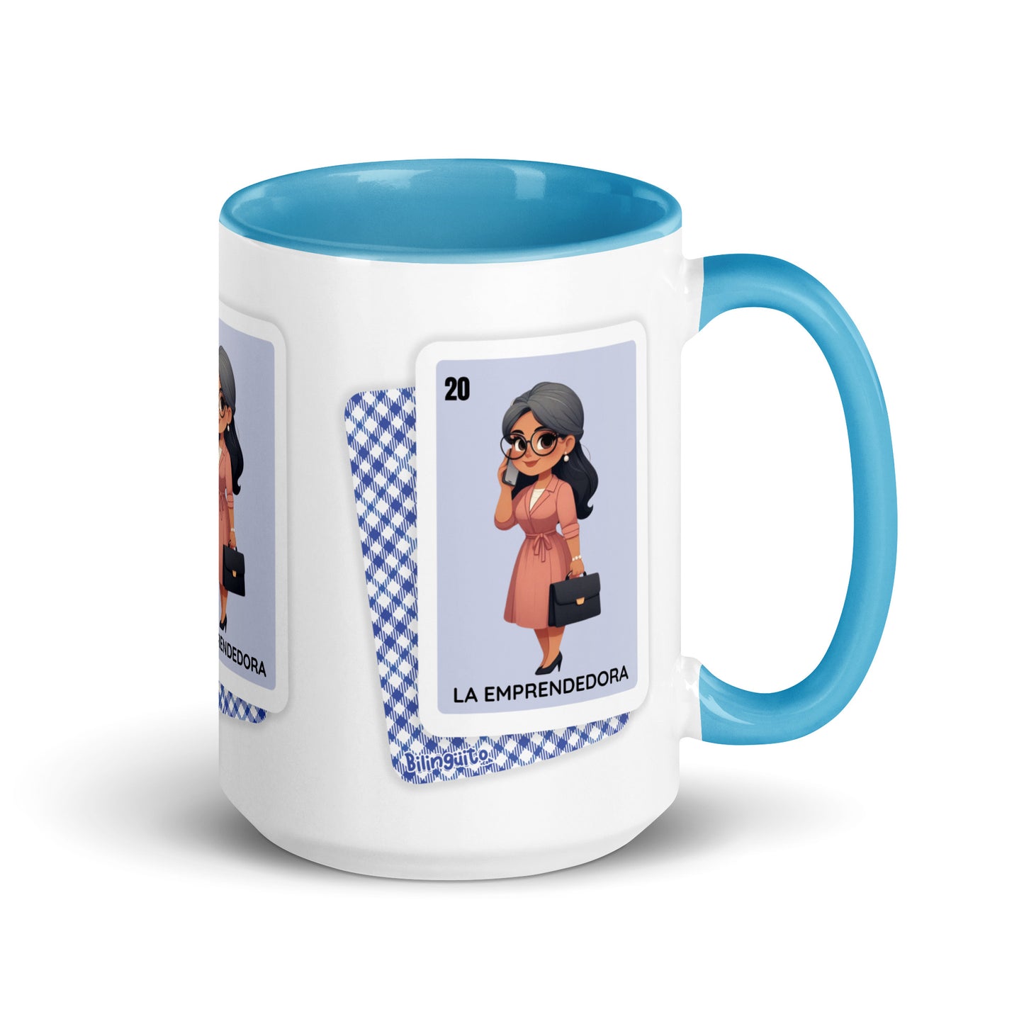 La Emprendedora Loteria Card - Mug with Color Inside