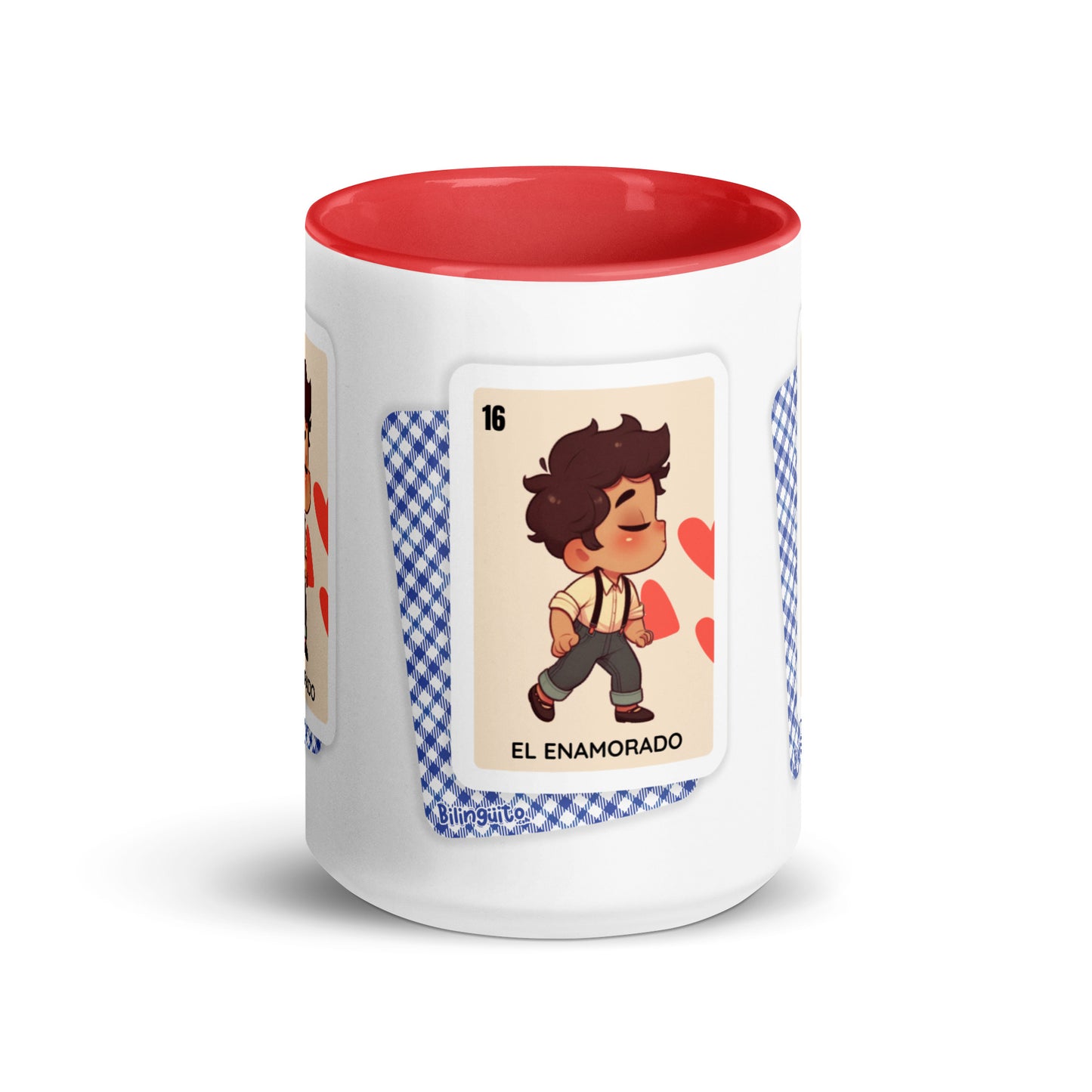 El Enamorado Loteria Card - Mug with Color Inside