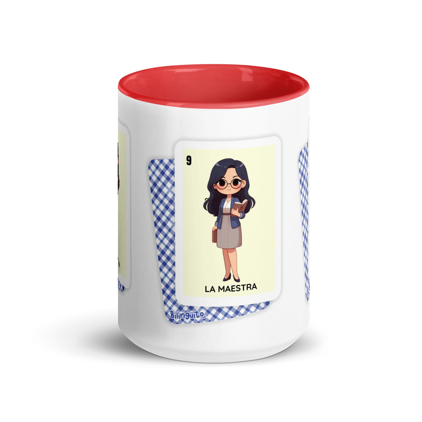 La Maestra Loteria Card - Mug with Color Inside