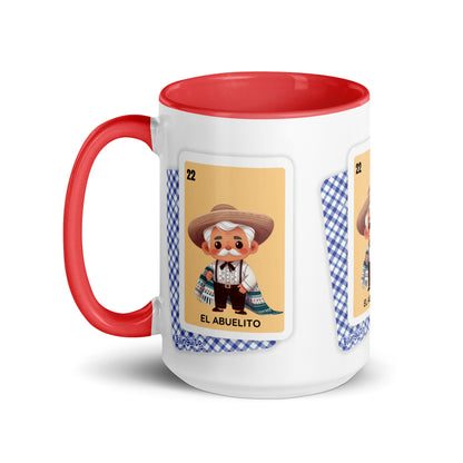 El Abuelito Loteria Card - Mug with Color Inside