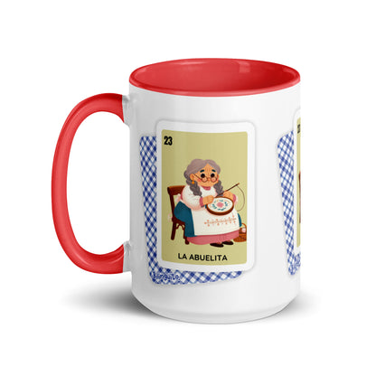 La Abuelita Loteria Card - Mug with Color Inside