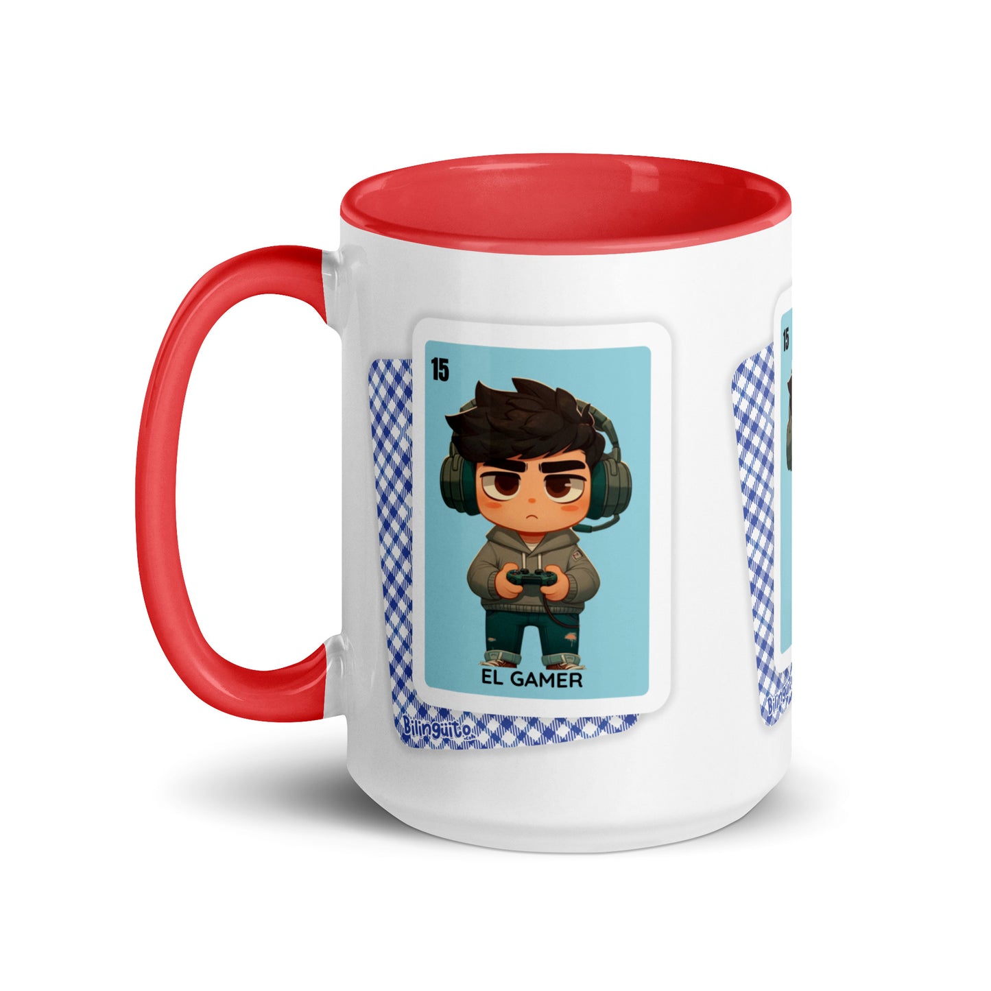 El Gamer Loteria Card - Mug with Color Inside