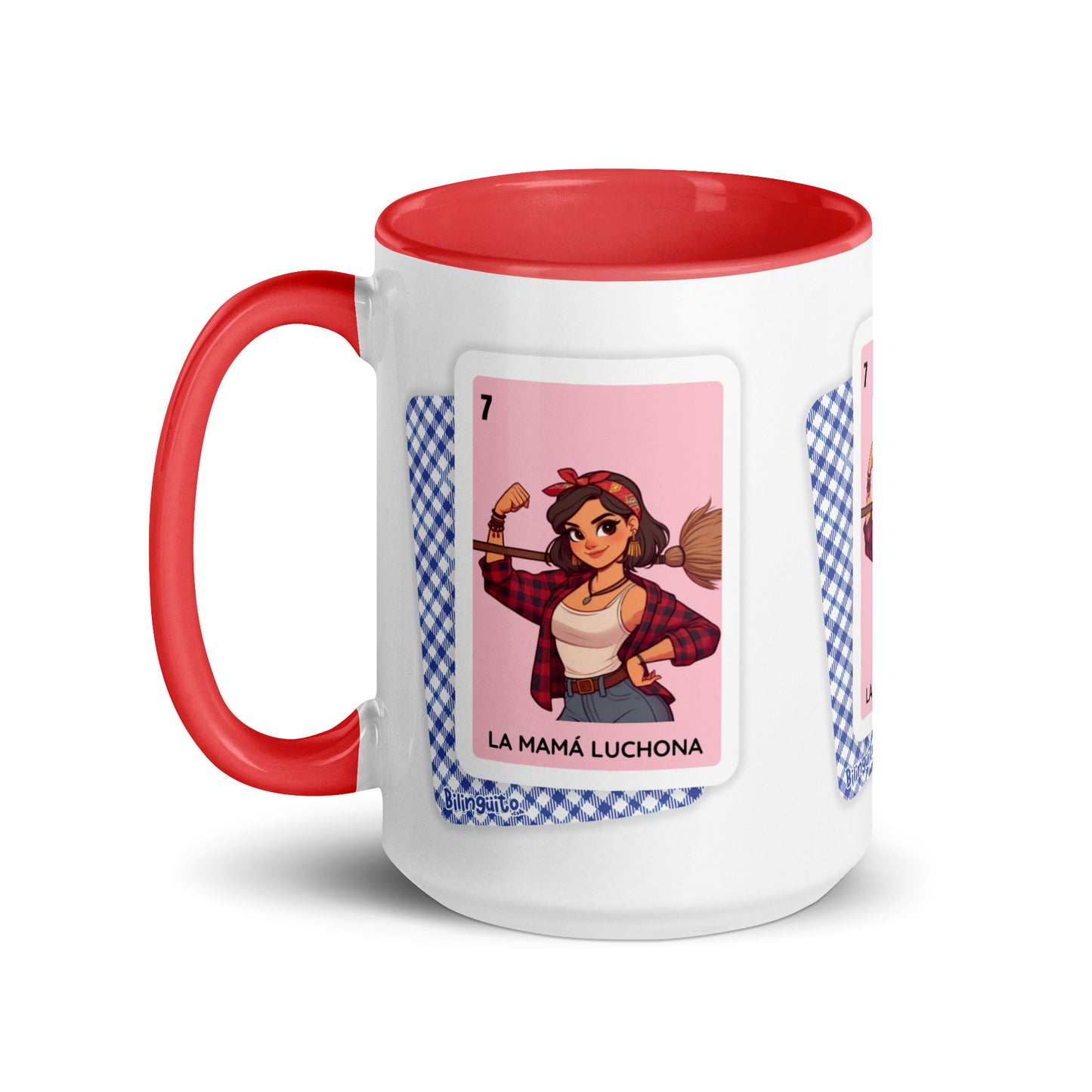 La Mamá Luchona Loteria Card - Mug with Color Inside