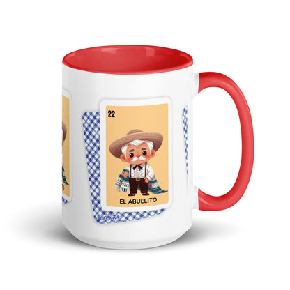 El Abuelito Loteria Card - Mug with Color Inside