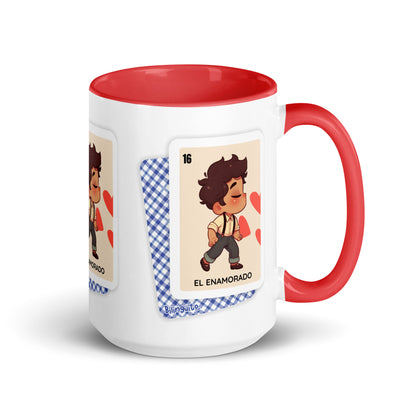 El Enamorado Loteria Card - Mug with Color Inside