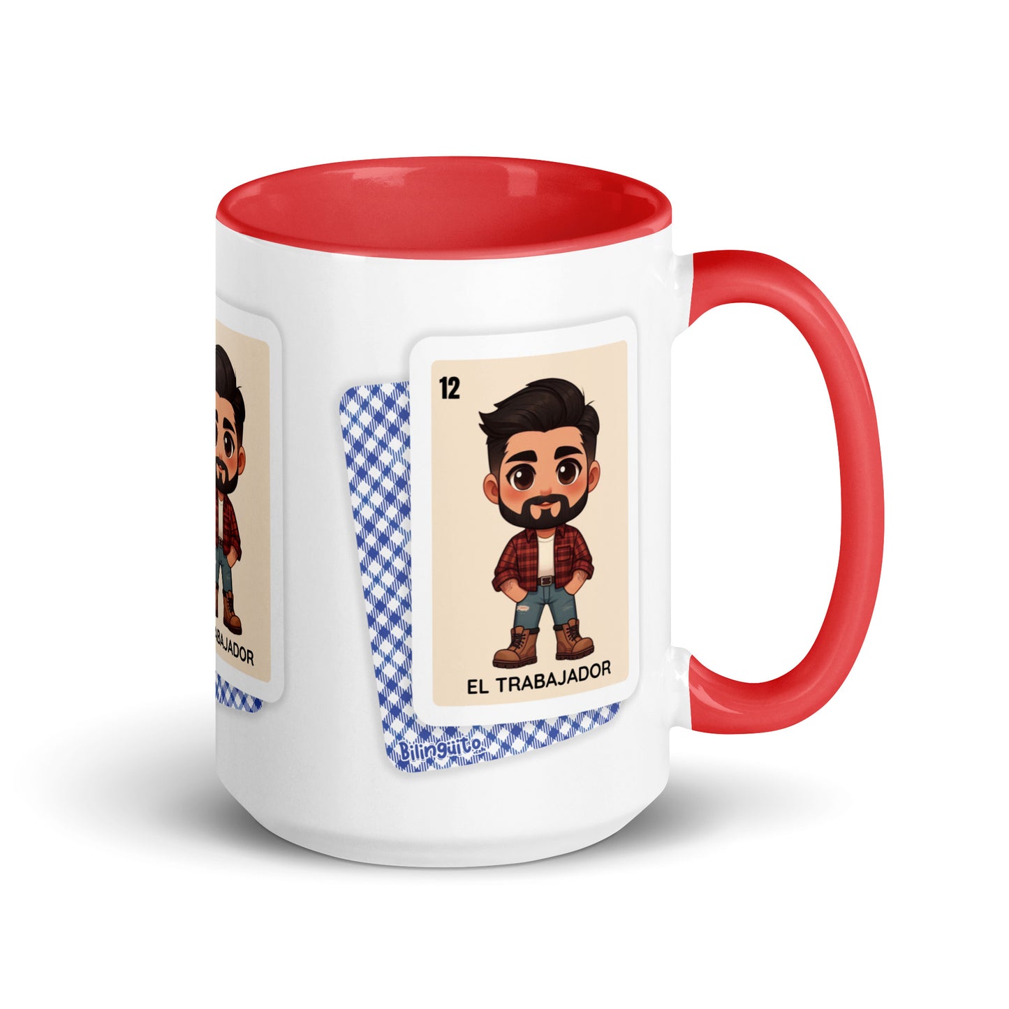 El Trabajador Loteria Card - Mug with Color Inside