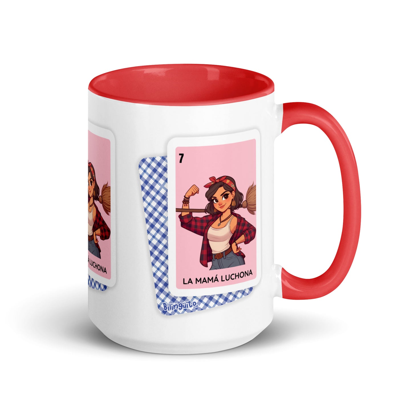 La Mamá Luchona Loteria Card - Mug with Color Inside