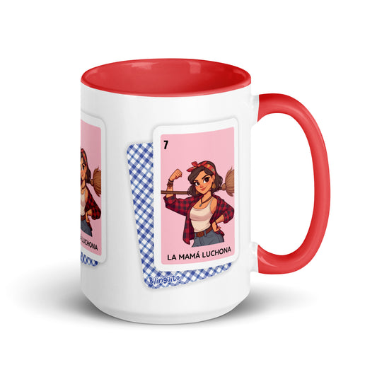 La Mamá Luchona Loteria Card - Mug with Color Inside